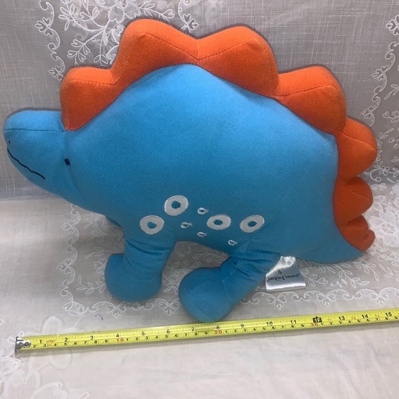 2010 Jumping Beans 12"-17" Dino-Roar T-Rex & Stegosaurus plush plillows - Picture 10 of 11